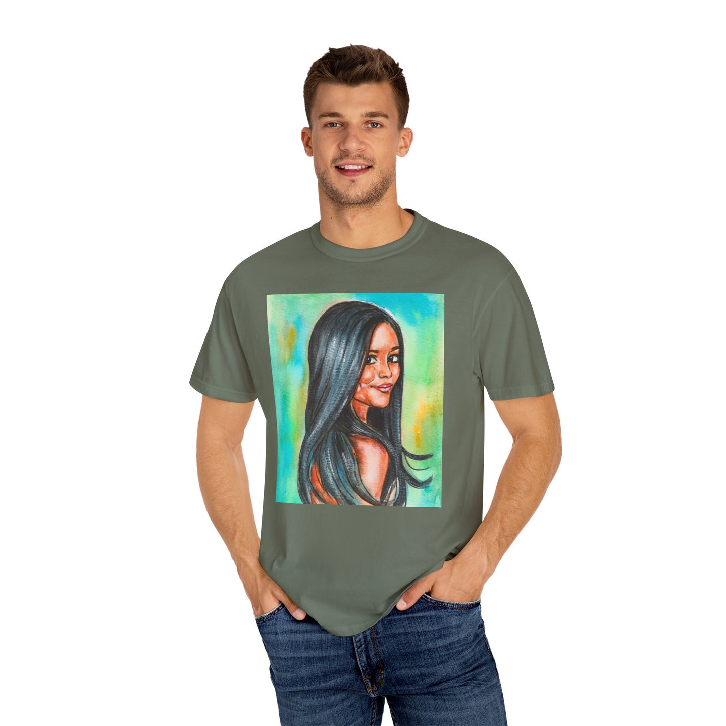 Jenna Ortega, Unisex Garment-Dyed T-shirt