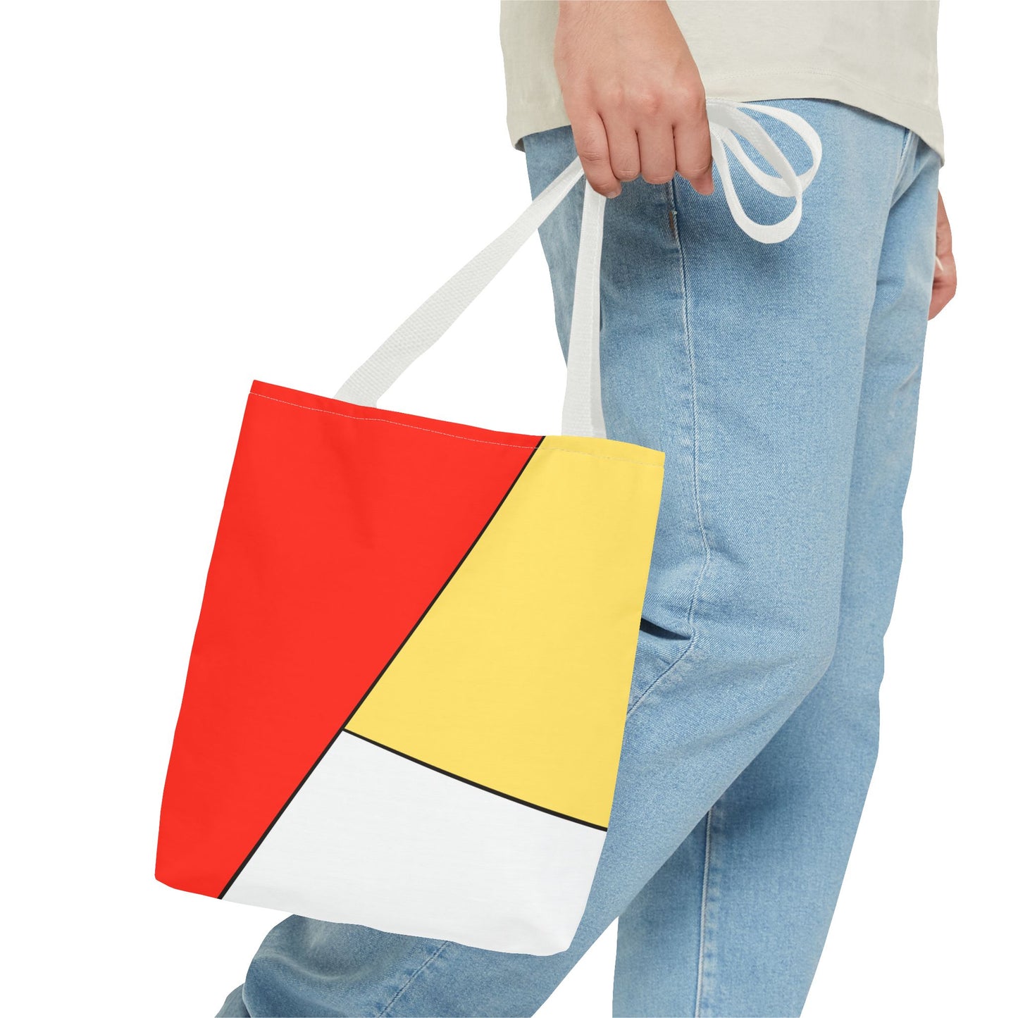 Red, Yellow, White, Tote Bag (AOP)