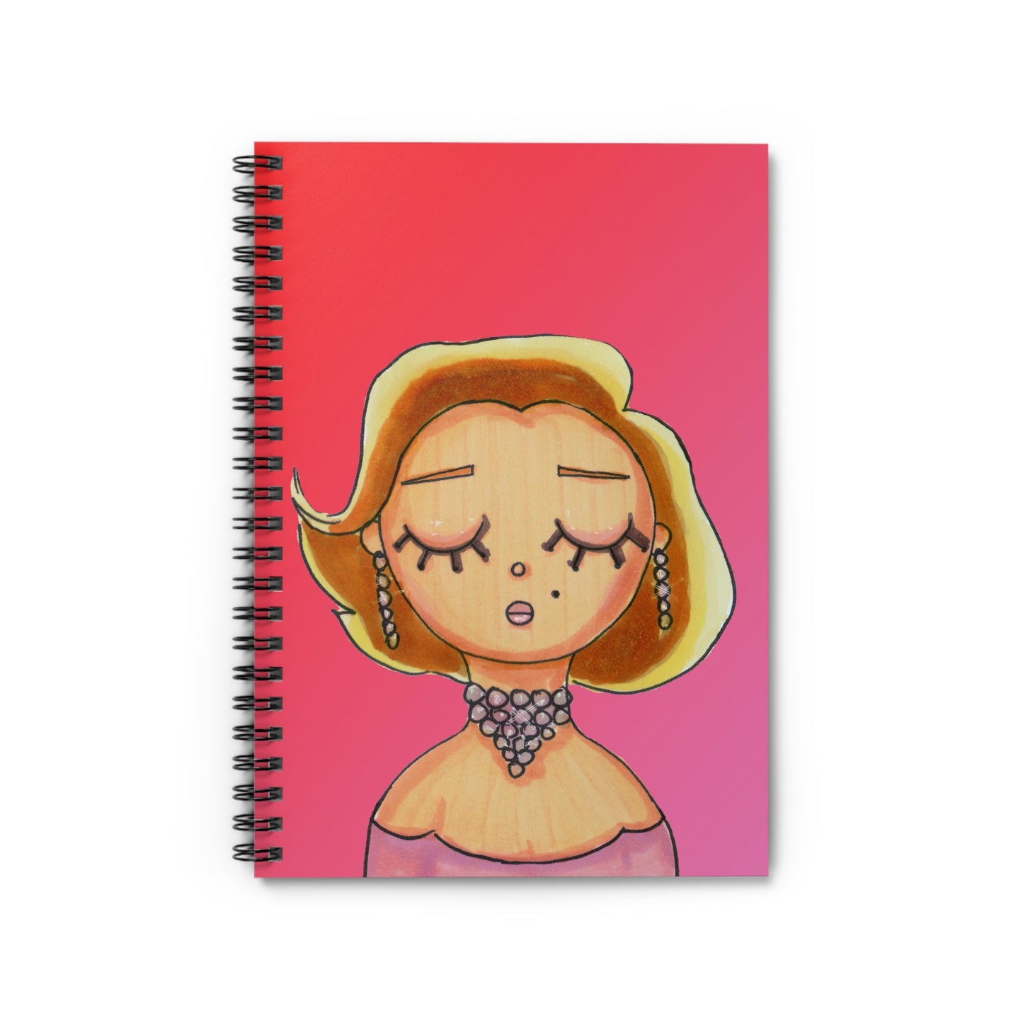 Marilyn Monroe, GPB, Spiral Notebook - Ruled Line