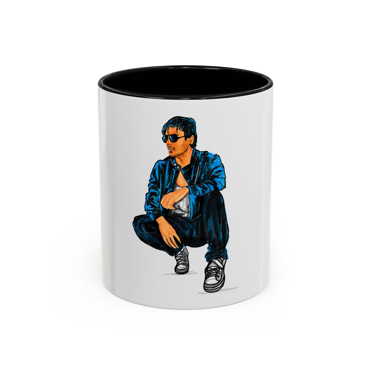 Enrique Iglesias, Accent Coffee Mug (11, 15oz)