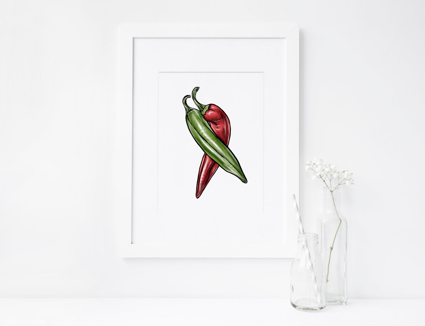 Chili peppers, Printable Art, INSTANT DOWNLOAD