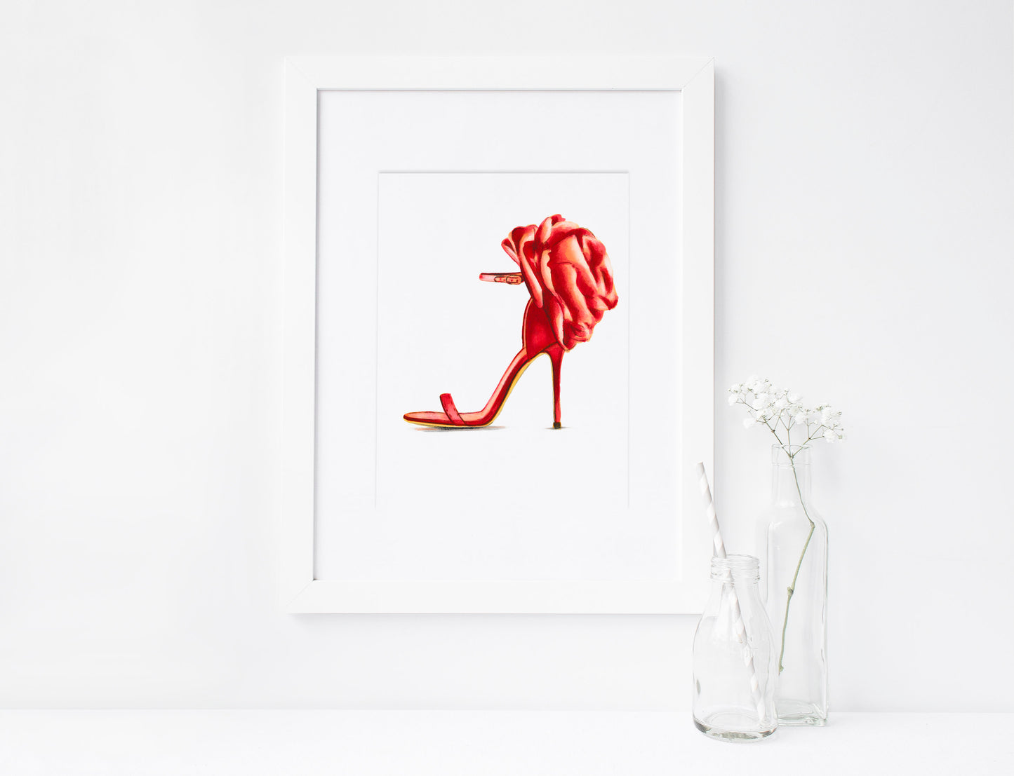 SET of 10, Women's Shoes, High-heel Sandals, Marker Illustration, Printable Art, INSTANT DOWNLOAD