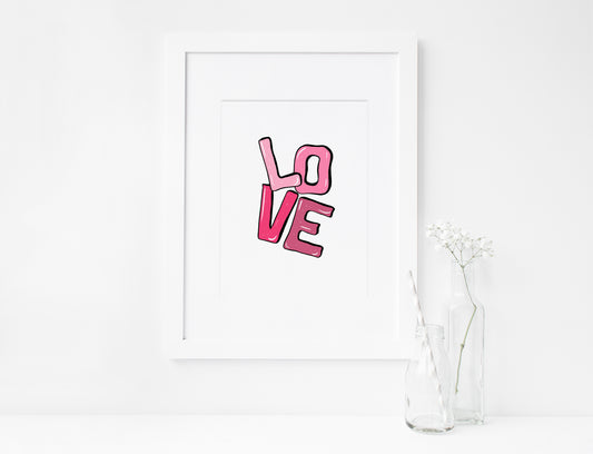 Love, Letters, Words, Printable Art, INSTANT DOWNLOAD