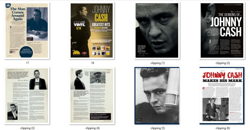 Johnny Cash, ENG magazine, Cover, DIGITAL LISTING, Instant Download