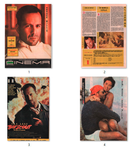 Bruce Willis, Romanian magazine, Cover, DIGITAL LISTING, Instant Downloady