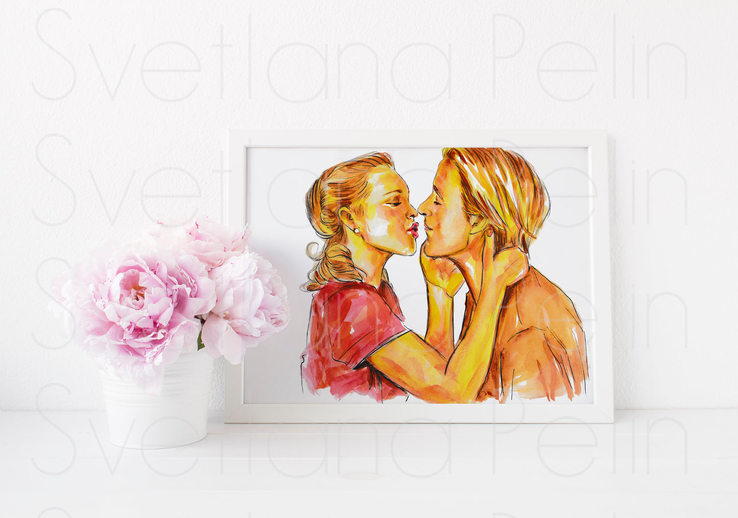 Rachel McAdams, Ryan Gosling, The Notebook, ORIGINAL Watercolor Painting, Artwork by Svetlana Pelin