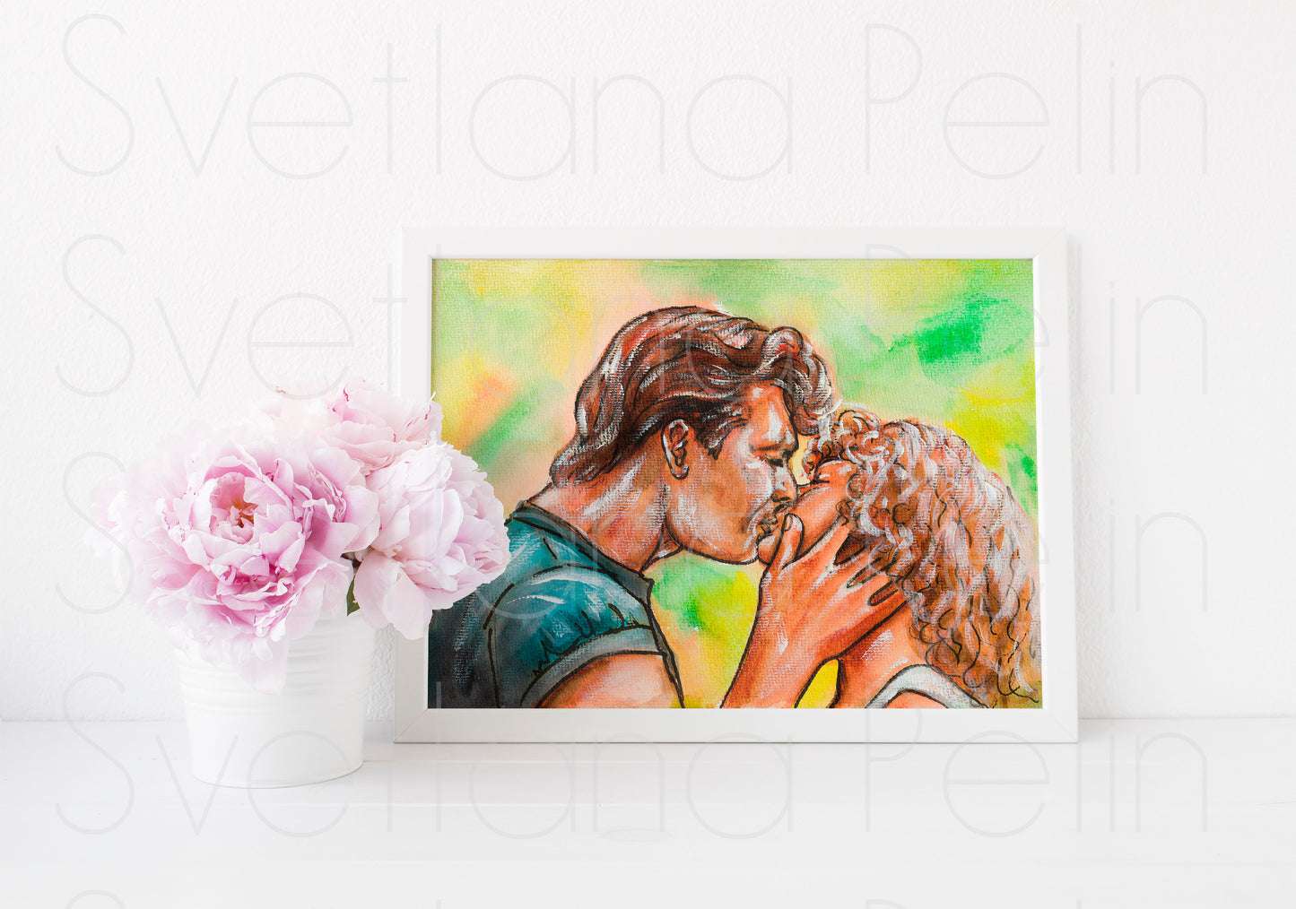 Jennifer Grey, Patrick Swayze, Dirty Dancing, ART PRINT Signed by Artist