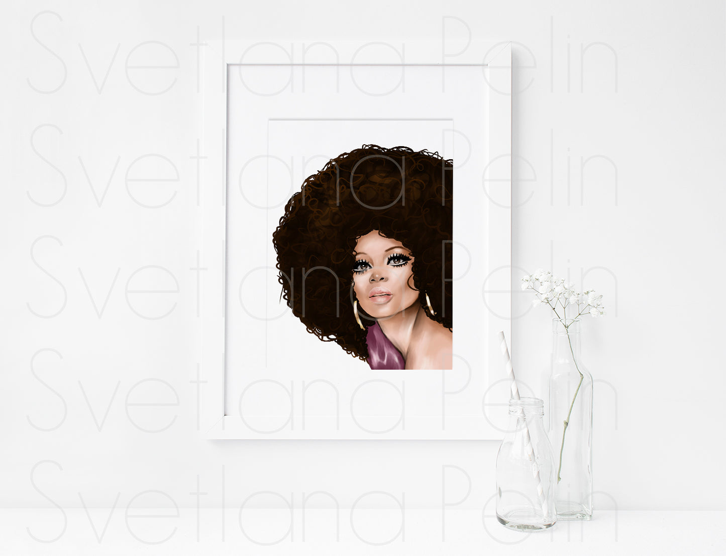 Diana Ross, ART PRINT Signed by Artist