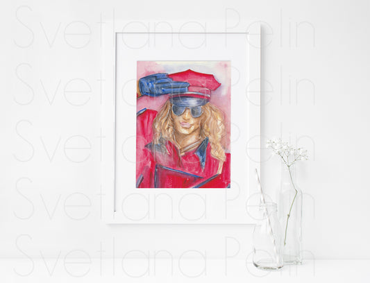 Poison, Bret Michaels, ART PRINT Signed by Artist