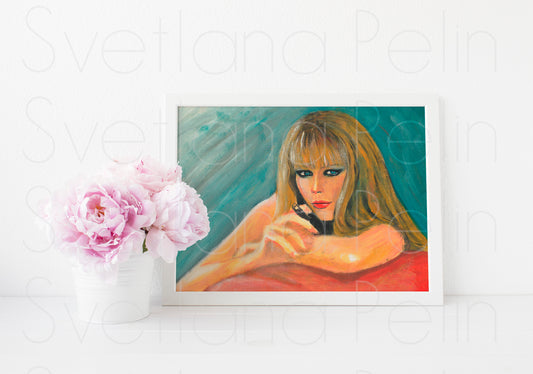 Claudia Schiffer, ART PRINT Signed by Artist