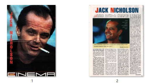 Jack Nicholson, Romanian magazine, Cover, DIGITAL LISTING, Instant Downloady