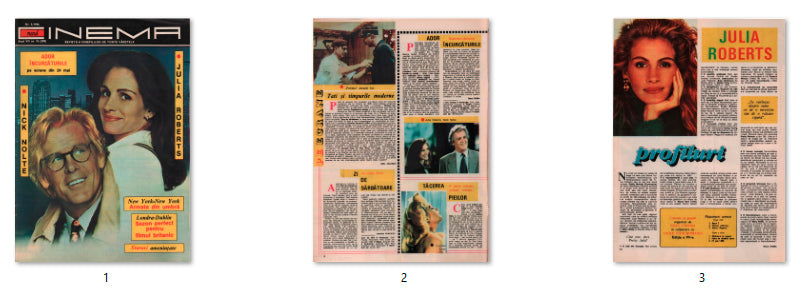 Julia Roberts,Nick Nolte, Romanian magazine, Cover, DIGITAL LISTING, Instant Downloady