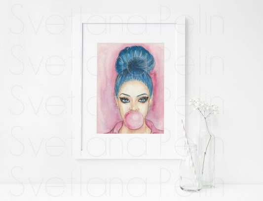 Rihanna, ART PRINT Signed by Artist