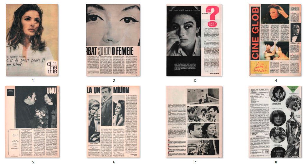 Anouk Aimée, Romanian magazine, Cover, DIGITAL LISTING, Instant Download