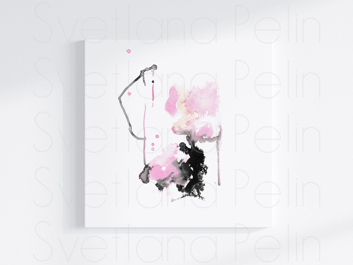 2 pieces, Contemporary Ink Abstract Art, Wall Home Decor, INSTANT DOWNLOAD