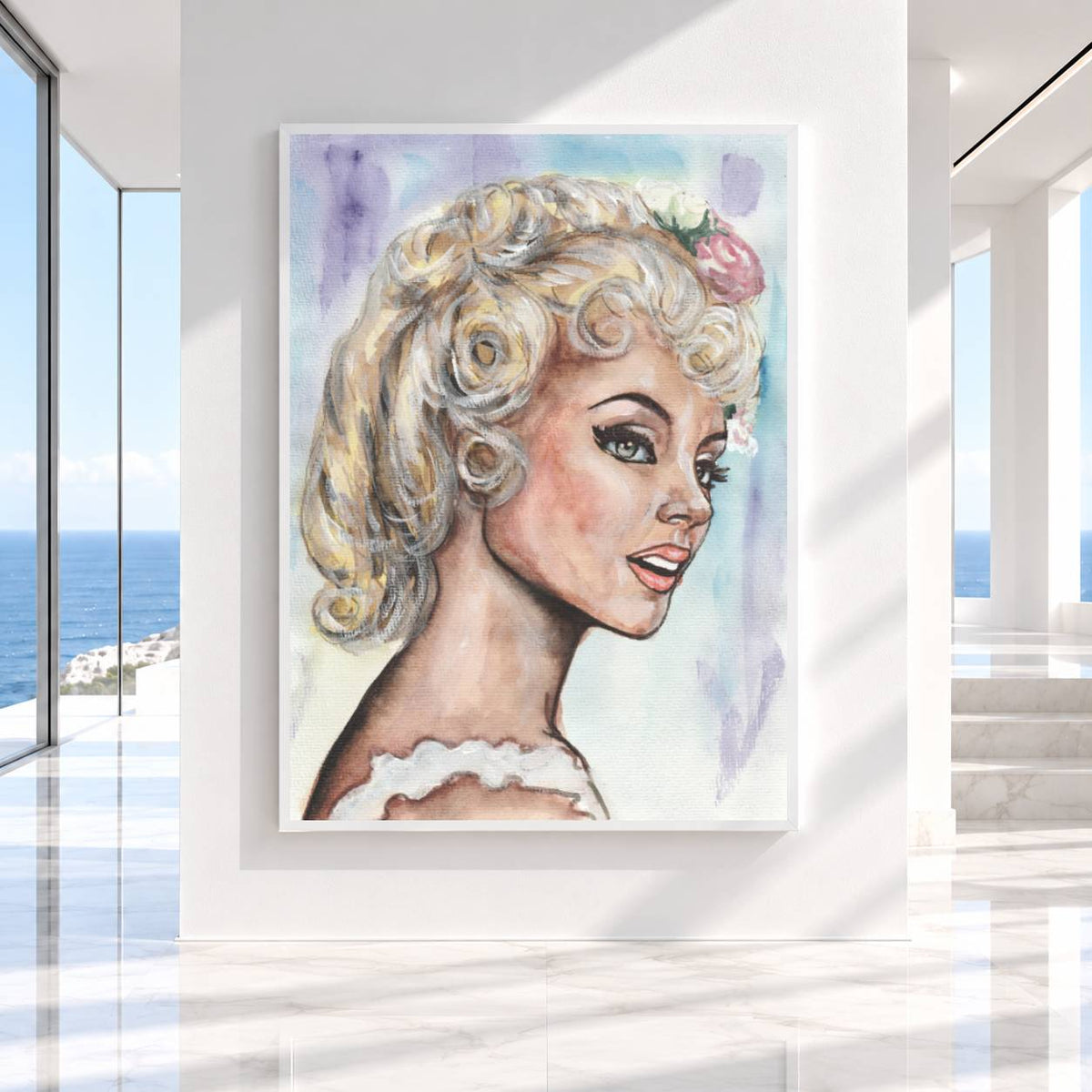 Michele Mercier as Angelique in The Marquise of the Angels | Framed Fine Art Print
