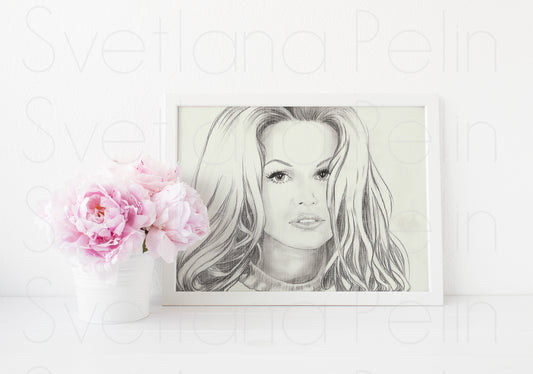 Pamela Anderson, ART PRINT Signed by Artist