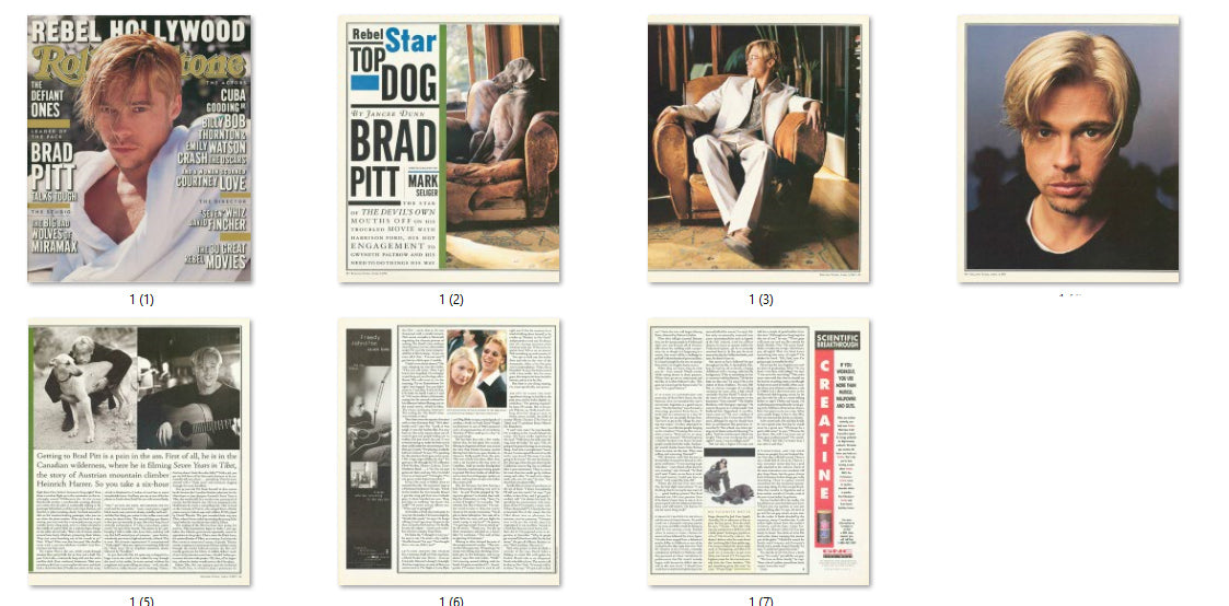 Brad Pitt, ENG magazine, Cover, DIGITAL LISTING, Instant Download