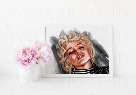 Marilyn Monroe, Ted Baron, ART PRINT Signed by Artist