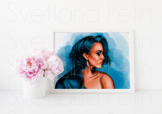 Keira Knightley, ART PRINT Signed by Artist