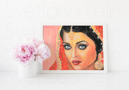 Aishwarya Rai, ART PRINT Signed by Artist