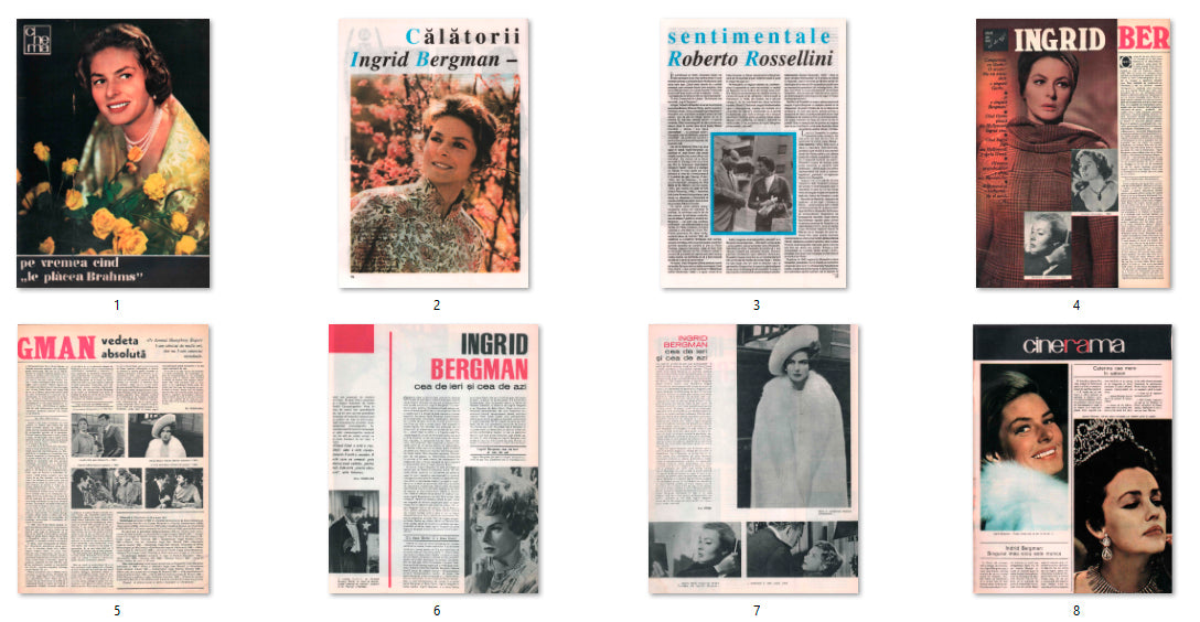 Ingrid Bergman, Cover, DIGITAL LISTING, Instant Download