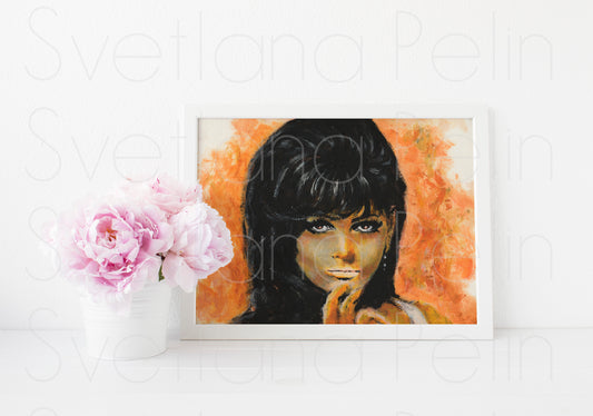Claudia Cardinale, ART PRINT Signed by Artist