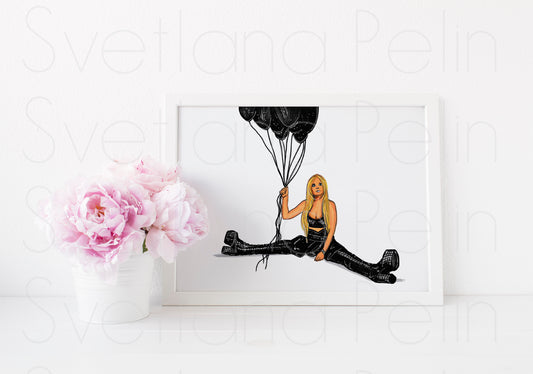 Avril Lavigne, ART PRINT Signed by Artist