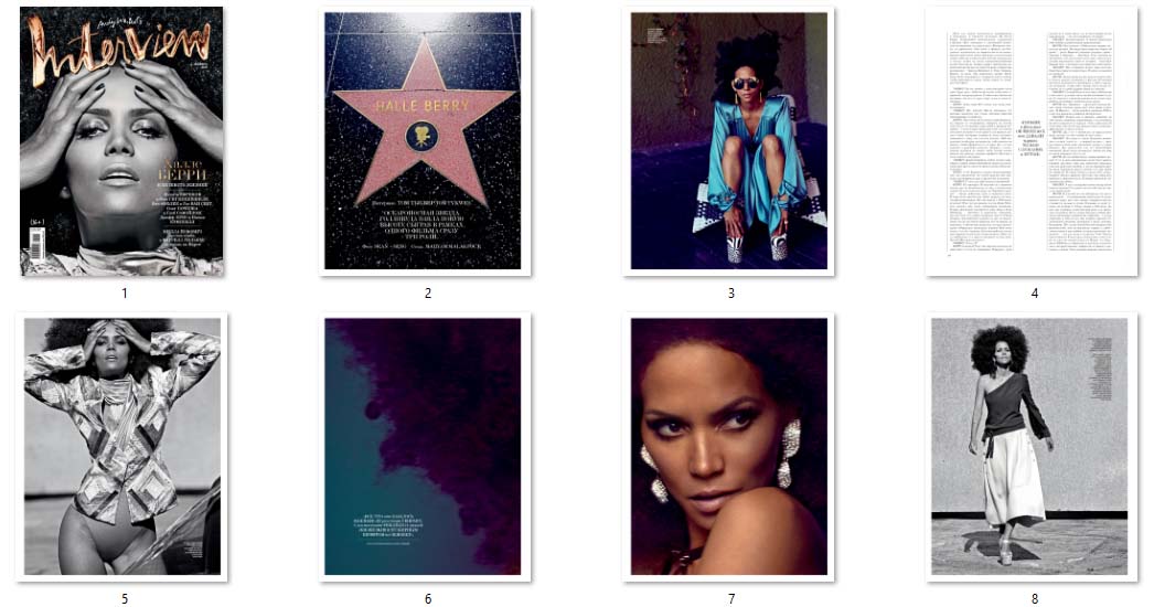 Halle Berry, Russian magazine, Cover, DIGITAL LISTING, Instant Download