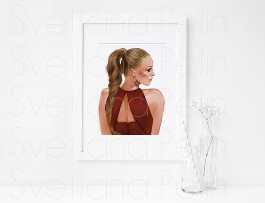 Blake Lively, ART PRINT Signed by Artist