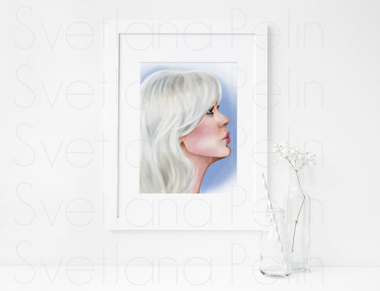 Agnetha, AF, ART PRINT Signed by Artist