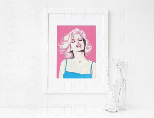 Marilyn Monroe, Something's Got to Give, SGTG, ORIGINAL Acrylic Painting, Artwork by Svetlana Pelin