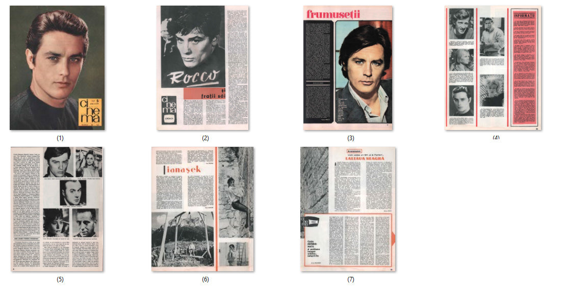 Alain Delon, Romanian magazine, Cover, DIGITAL LISTING, Instant Download