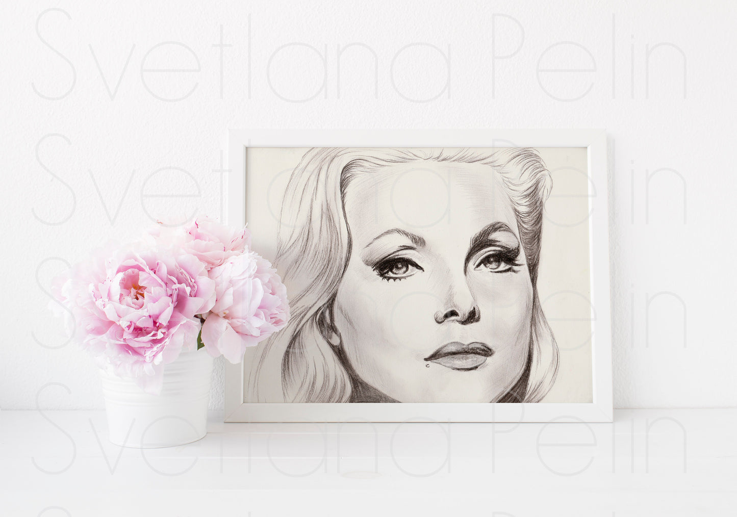 Virna Lisi, ART PRINT Signed by Artist