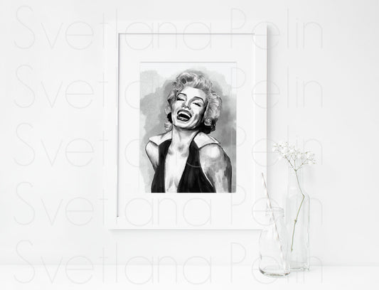 Marilyn Monroe, Miss America Pageant Parade, Smile, ART PRINT Signed by Artist