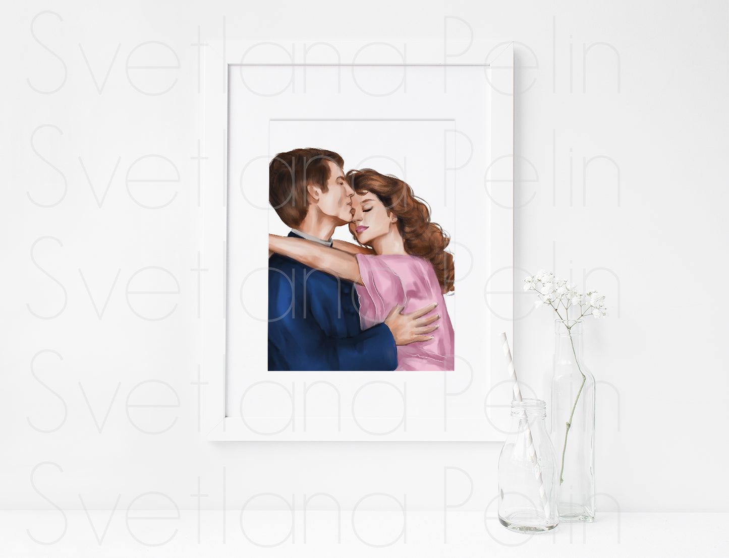 The Thorn Birds, Richard Chamberlain, Rachel Ward, ART PRINT Signed by Artist