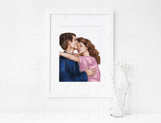 The Thorn Birds, Richard Chamberlain, Rachel Ward, ART PRINT Signed by Artist