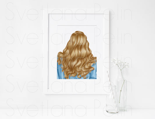 Veronica Lake, ART PRINT Signed by Artist