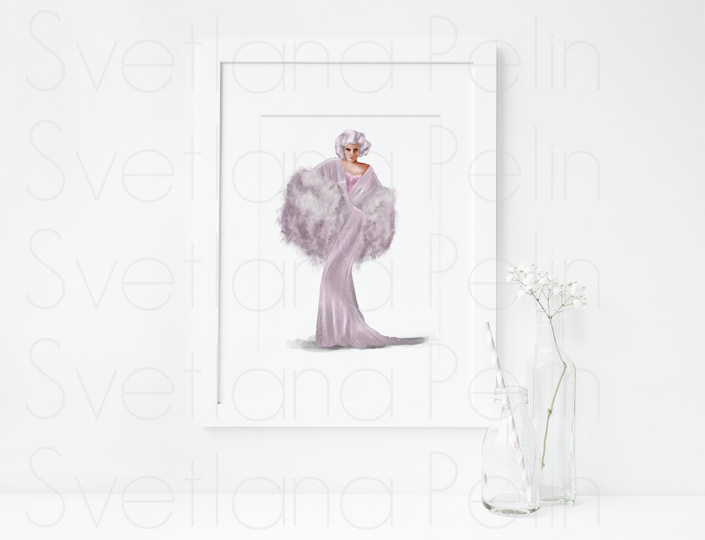 Jean Harlow, ART PRINT Signed by Artist
