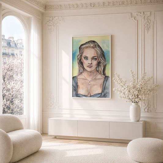 Vanessa Paradis | Framed Fine Art Print