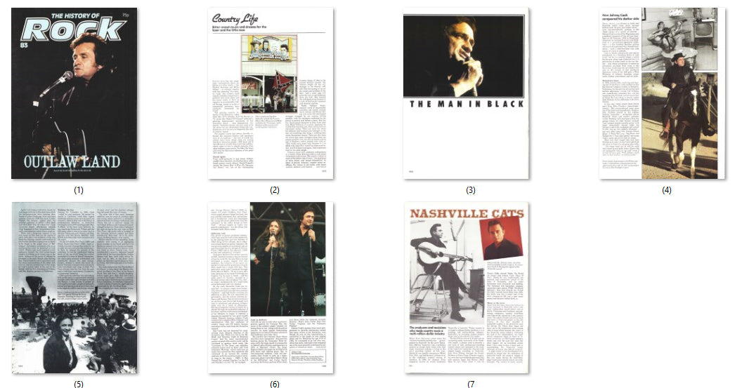 Johnny Cash, English magazine, Cover, DIGITAL LISTING, Instant Download