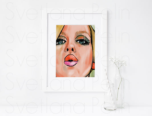 Twiggy, ART PRINT Signed by Artist