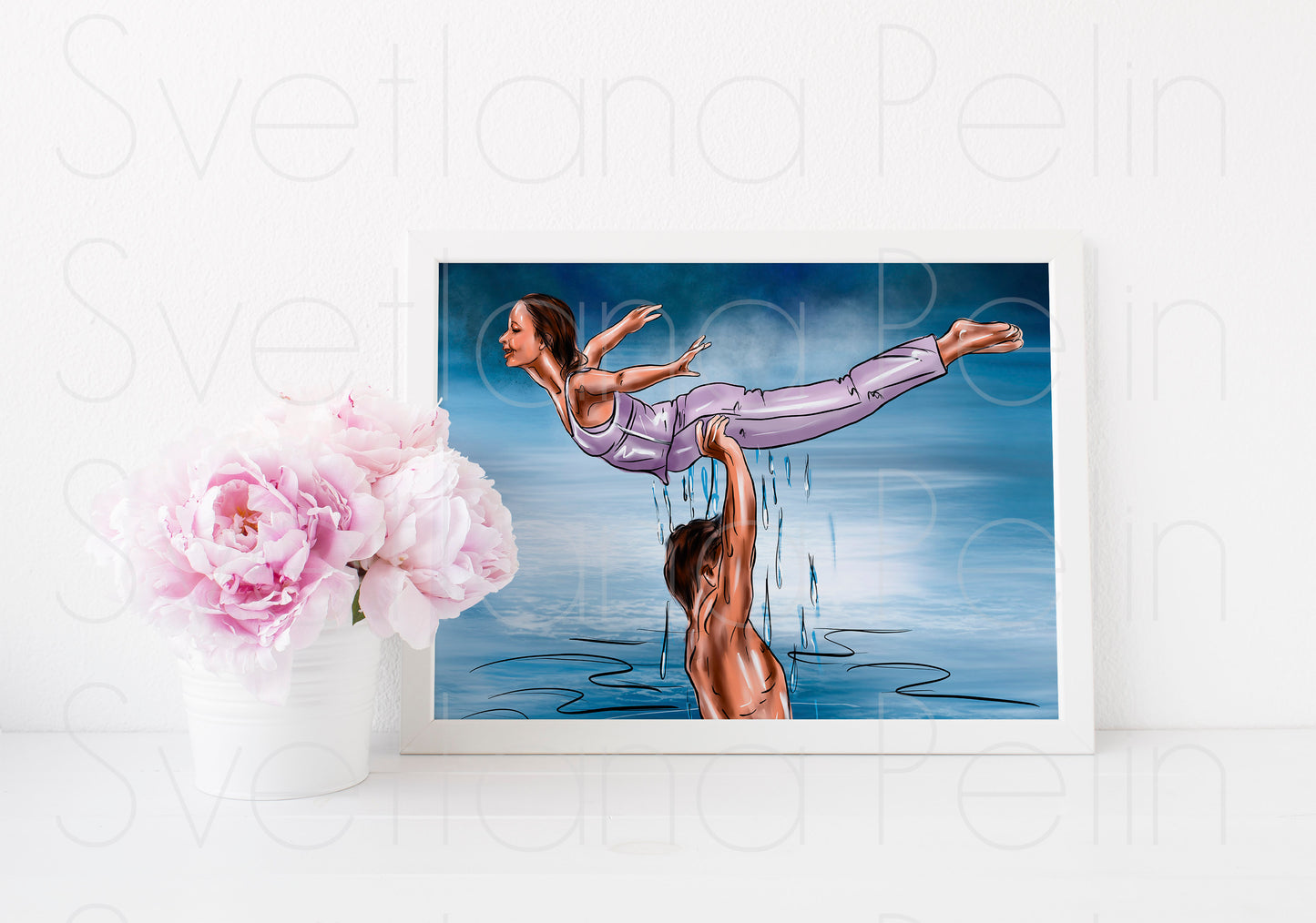 Jennifer Grey, Patrick Swayze, Dirty Dancing, ART PRINT Signed by Artist