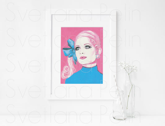 Twiggy, ORIGINAL Acrylic Painting, Artwork by Svetlana Pelin