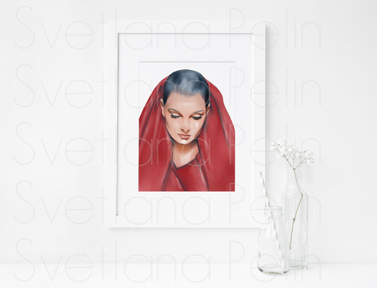 Sinead O'Connor, SOC, ART PRINT Signed by Artist