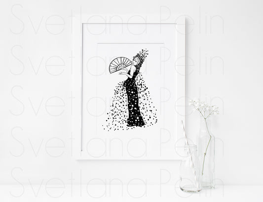 Marlene Dietrich, ART PRINT Signed by Artist