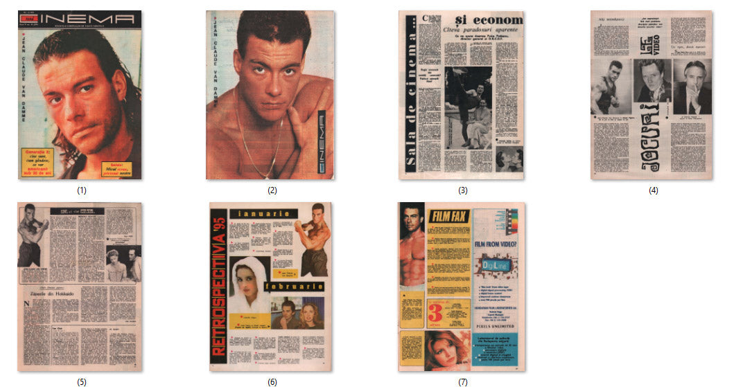 Jean-Claude Van Damme, Romanian magazine, Cover, DIGITAL LISTING, Instant Downloady