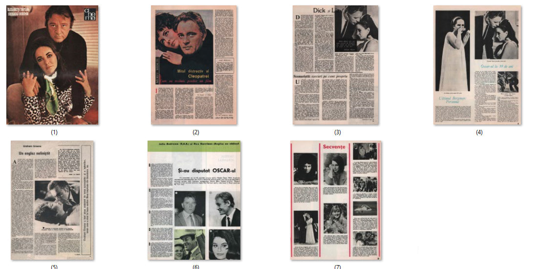 Elizabeth Taylor, Richard Burton, Romanian magazine, Cover, DIGITAL LISTING, Instant Download