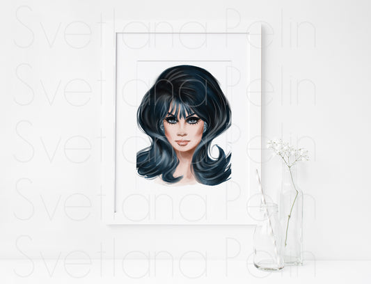 Jean Shrimpton, ART PRINT Signed by Artist