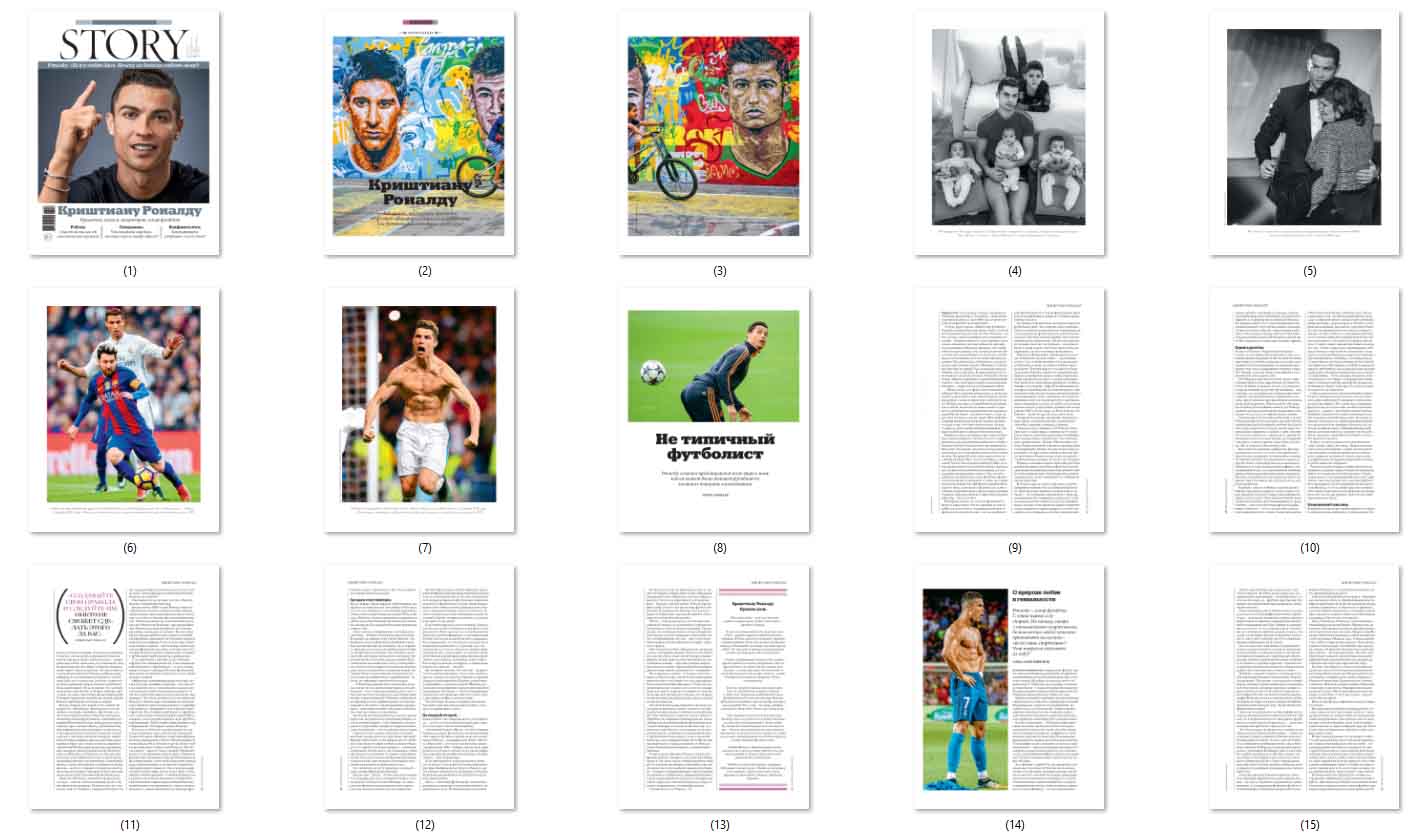 Cristiano Ronaldo, Russian magazine, Cover, DIGITAL LISTING, Instant Download